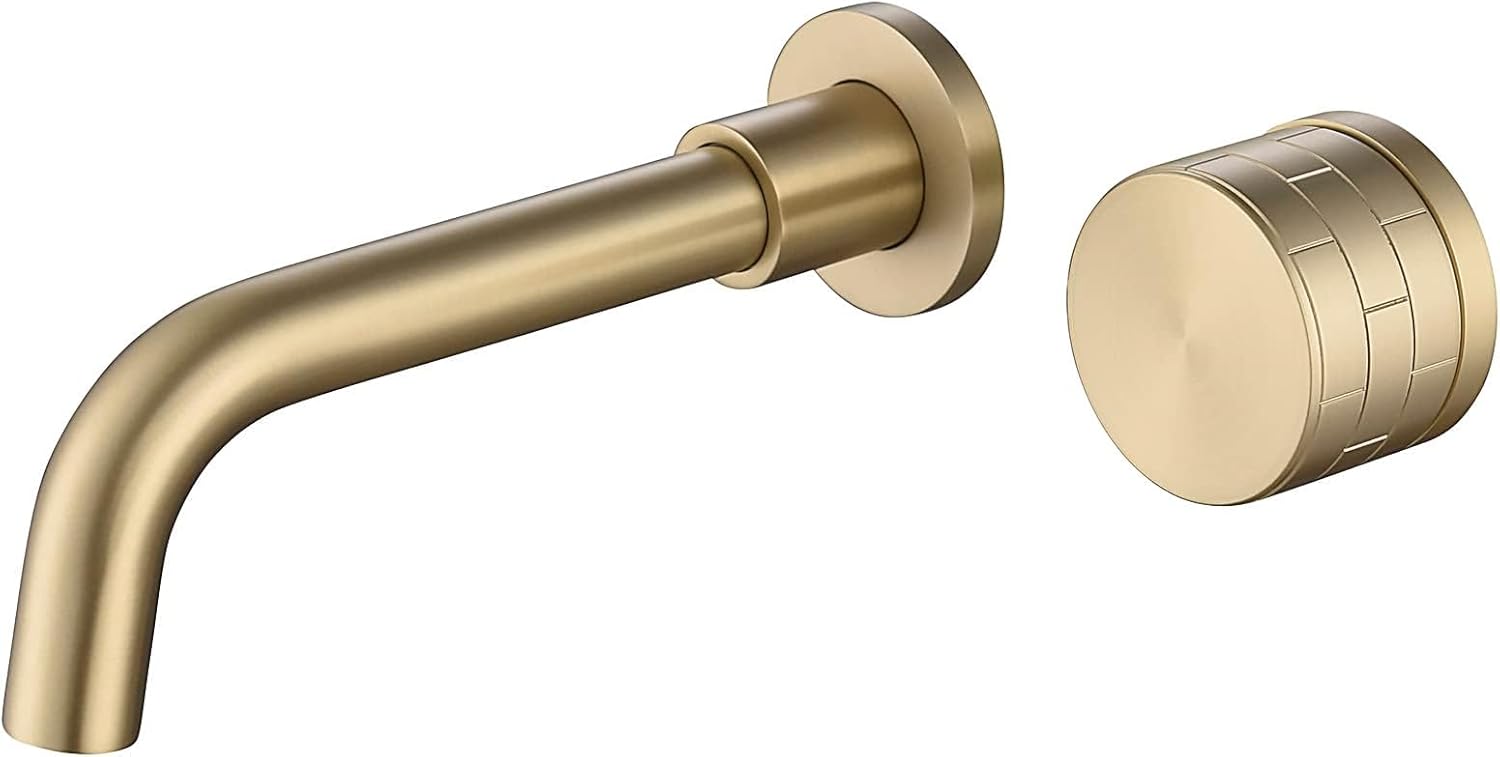 Baterie Chiuvetă Perete Alamă