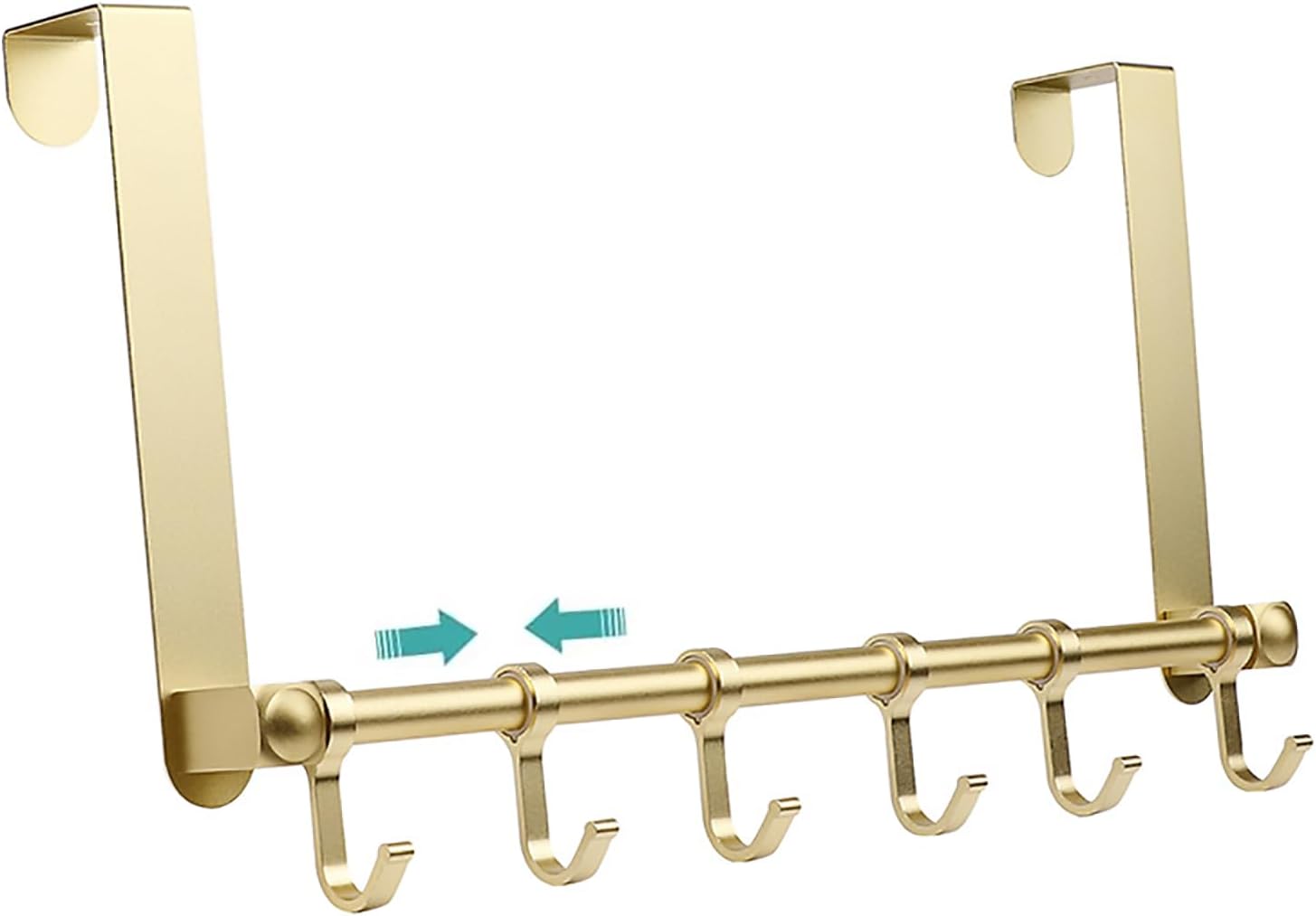 Cuier Ușă 6 Cârlige Gold