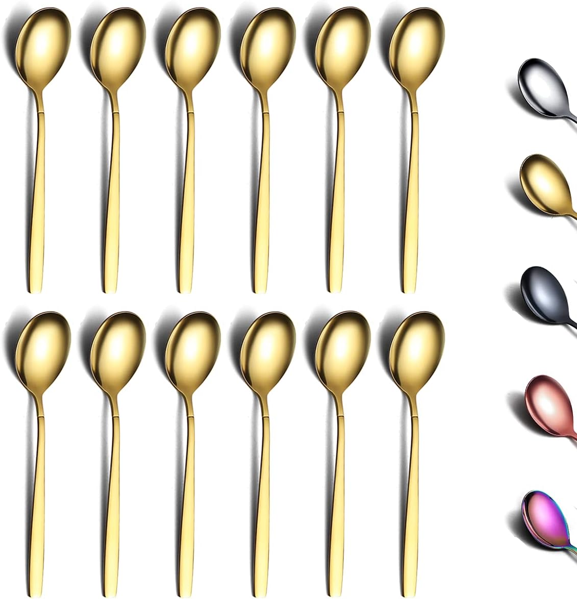 Set Lingurițe Aurii Inox