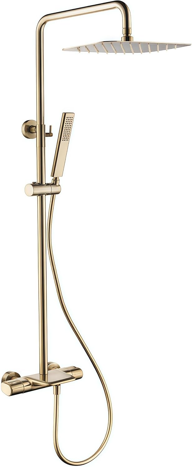 Set Duș Termostatic Auriu