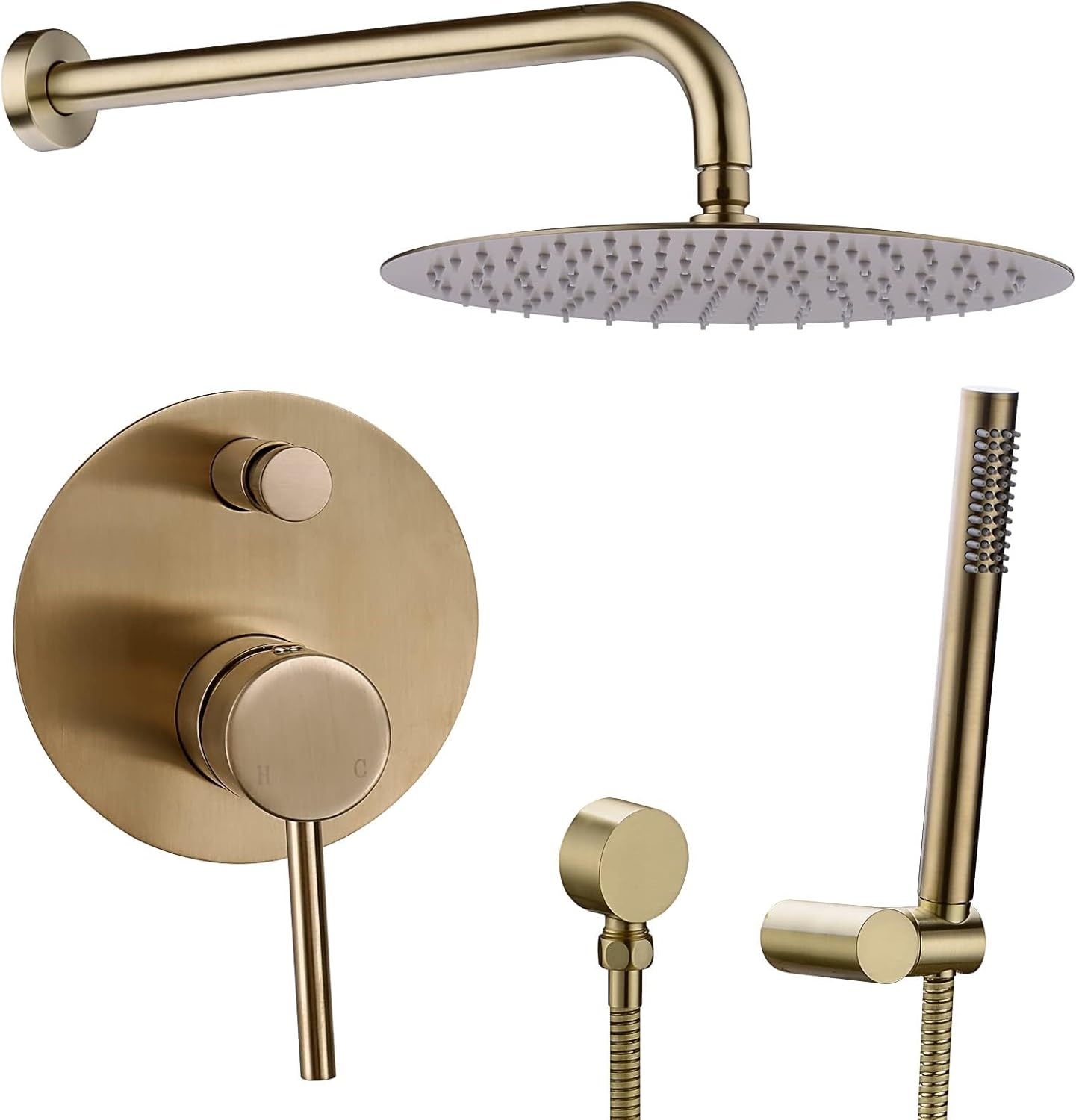 Set Duș Îngropat Alamă Auriu