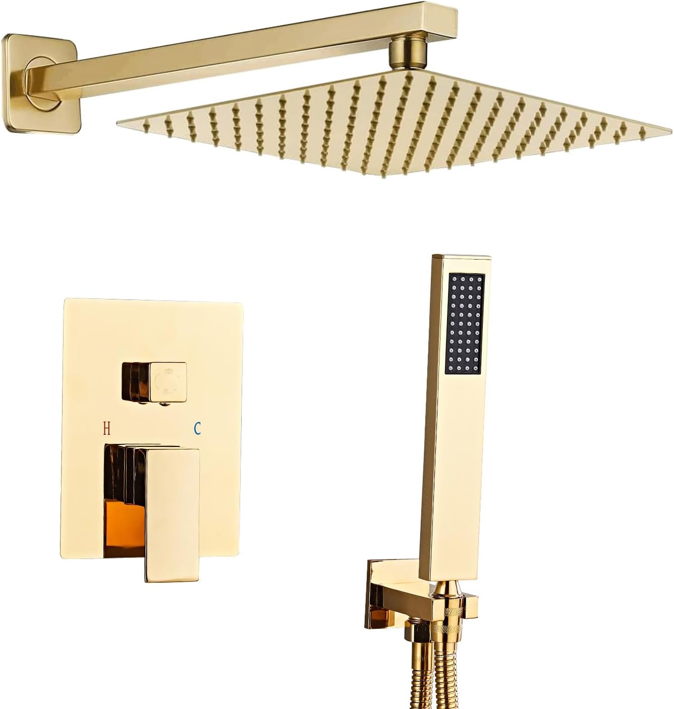 Set Duș Îngropat Auriu