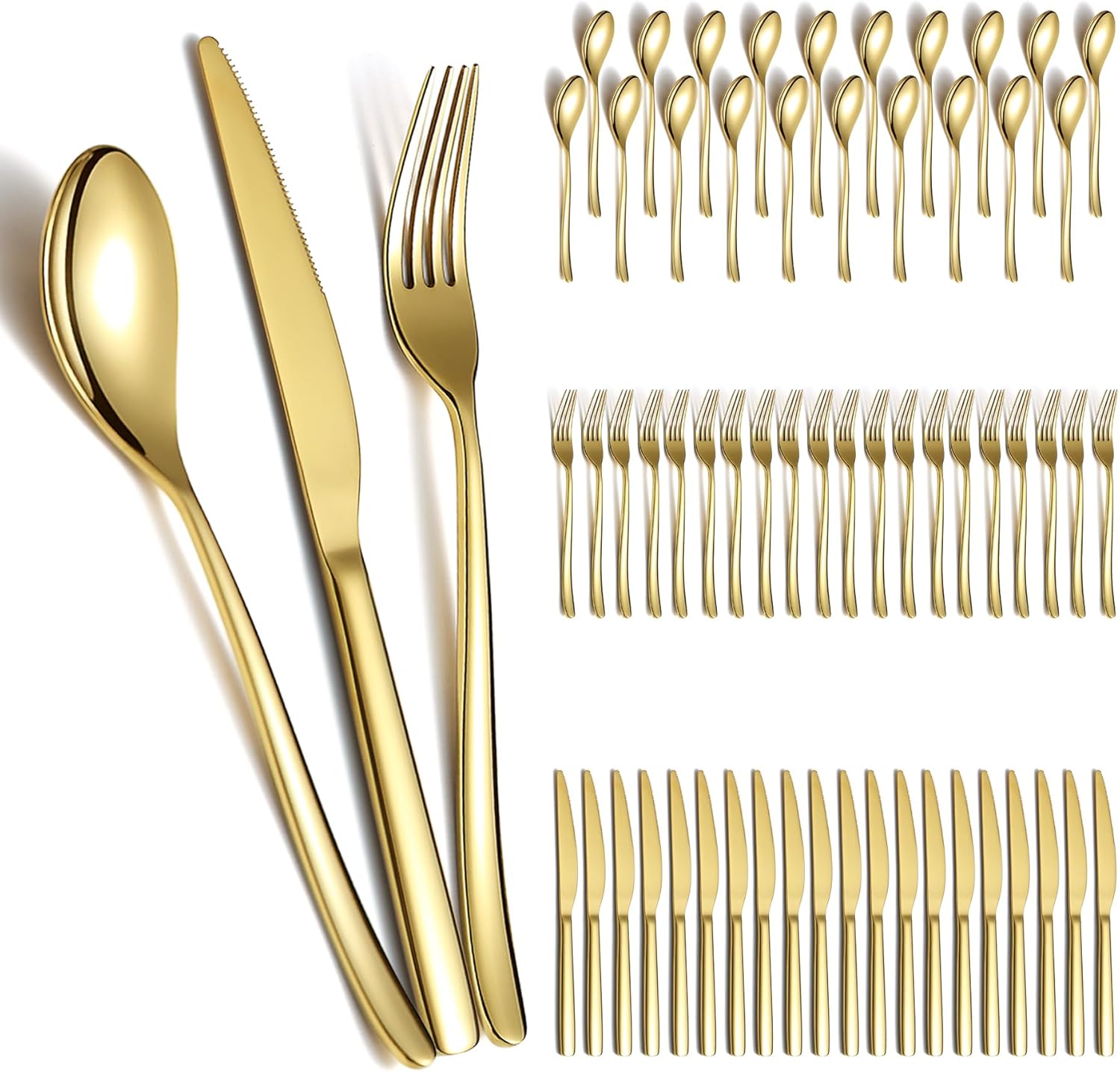 Set Tacâmuri Aurii 60 Piese