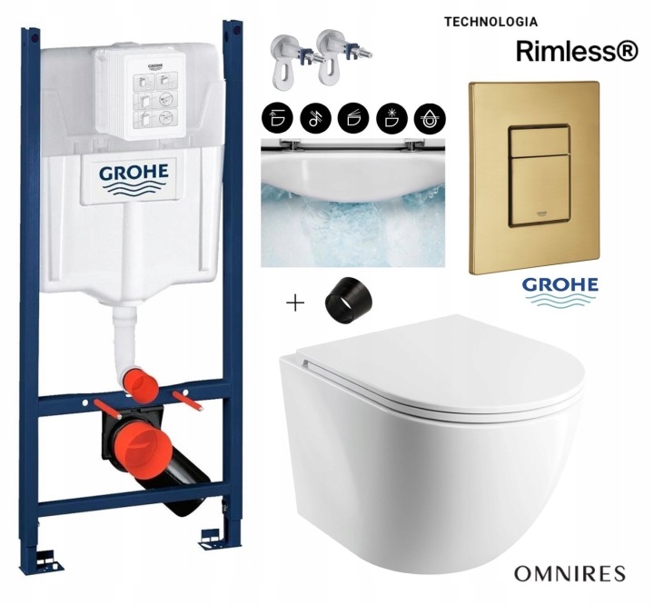 Set rezervor încastrat pentru toaletă GROHE Rapid SL Project