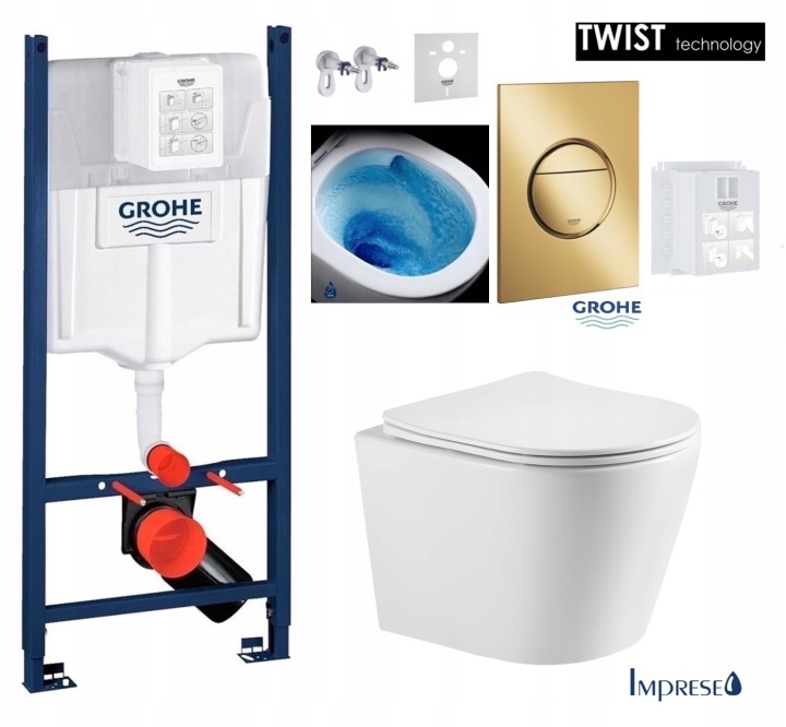 Set rezervor încastrat pentru toaletă GROHE Rapid SL Project