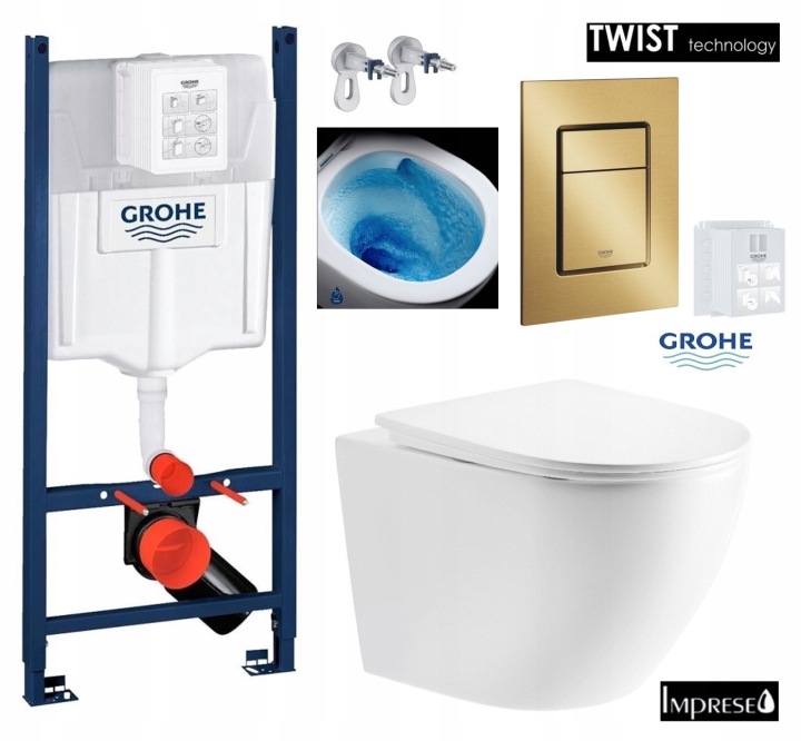 Set rezervor încastrat pentru toaletă GROHE Rapid SL Project