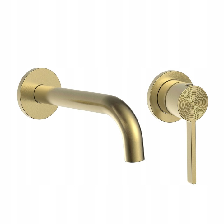 Baterie lavoar încastrată REA Foster auriu periat