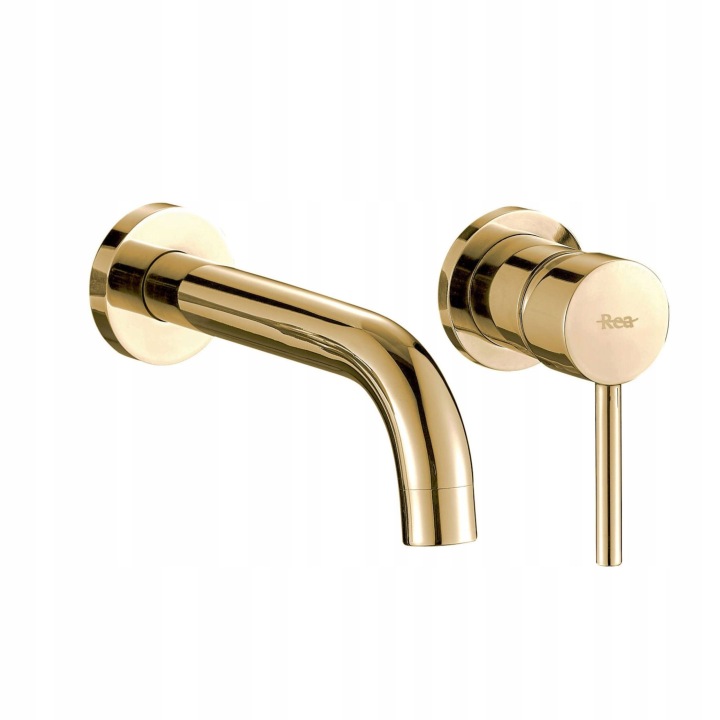 Baterie lavoar încastrată REA Lungo Gold cu BOX