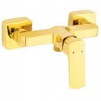 Baterie de duș montată pe perete Lippi FERRO aurie