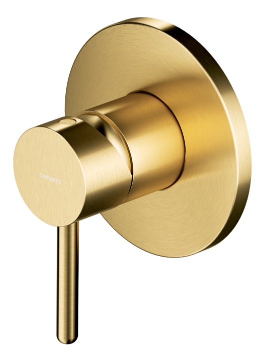 Baterie de duș încastrată OMNIRES Y1245GLB auriu periat