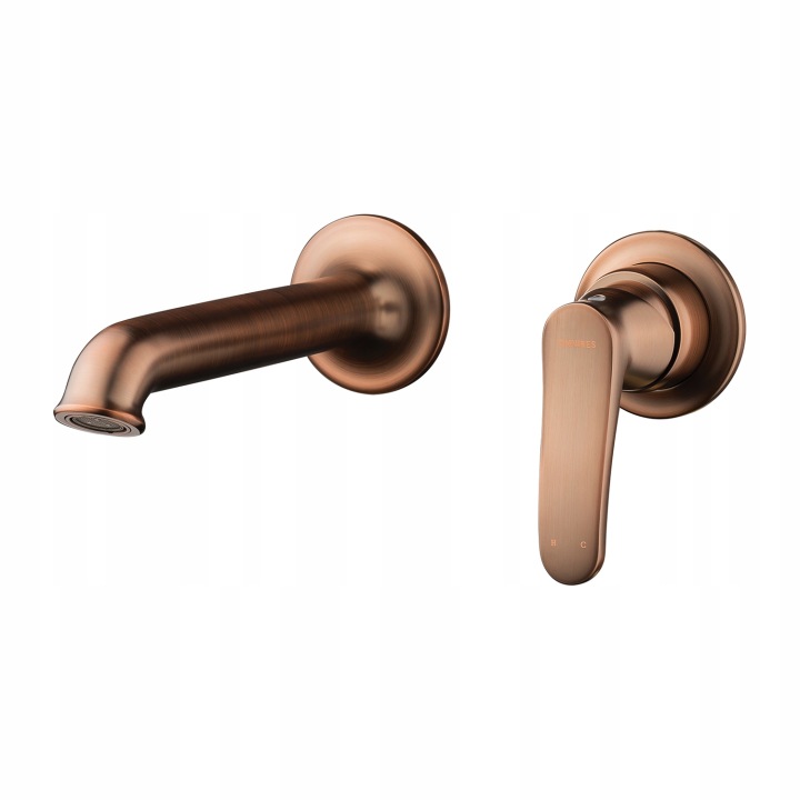 Baterie lavoar încastrată OMNIRES Art Deco cupru antic