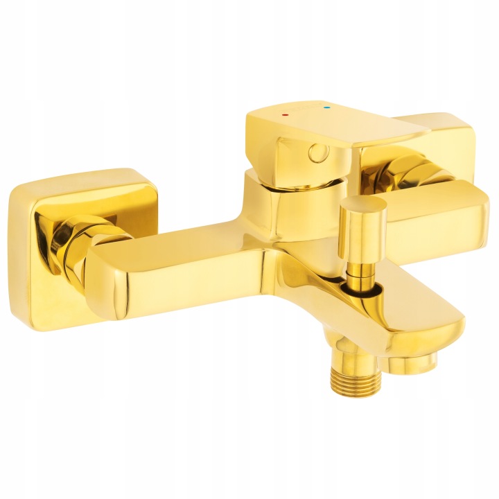 Baterie de cadă monocomandă de perete FERRO VITTO VerdeLine aurie