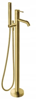 Baterie de cadă freestanding FERRO Circulus aurie