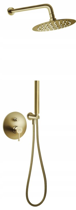 Set de duș încastrat FERRO Ciriculus, auriu periat