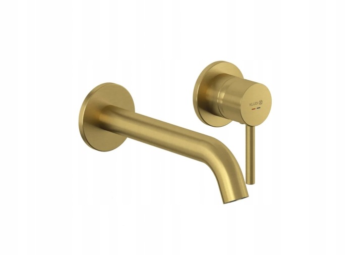 Baterie lavoar încastrată KLUDI BOZZ 230 mm auriu periat