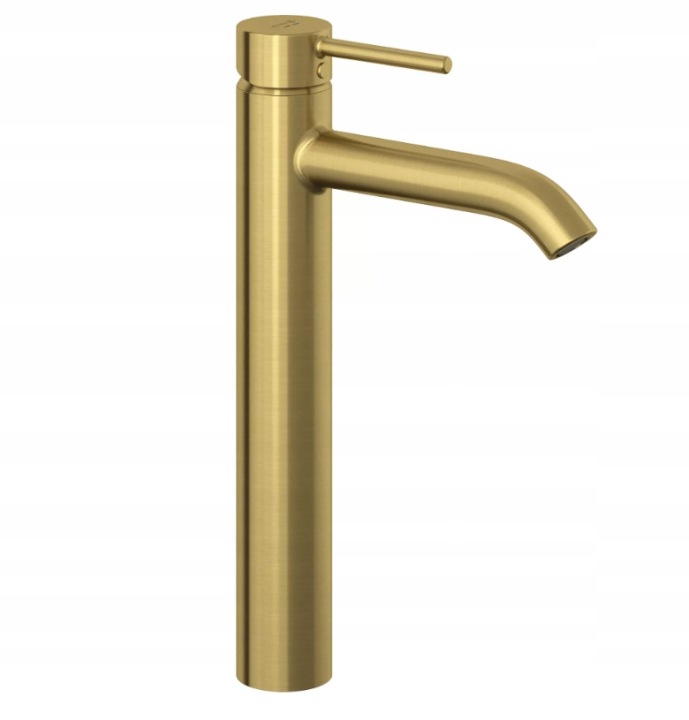 Baterie înaltă pentru lavoar KLUDI BOZZ, auriu periat