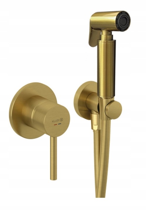 KLUDI Bozz baterie încastrată cu bideuță, auriu periat 38998N076