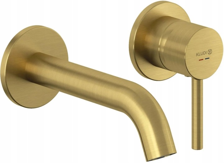 KLUDI BOZZ baterie lavoar de perete 180 mm auriu periat 38244N076