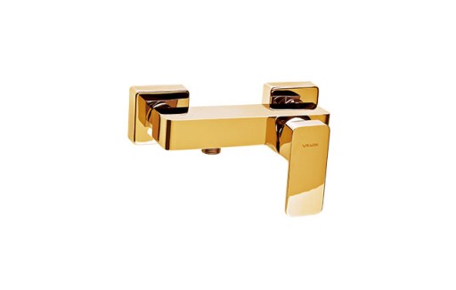 Baterie de cadă și duș de perete cu două mânere FERRO LOFT GOLD, aurie