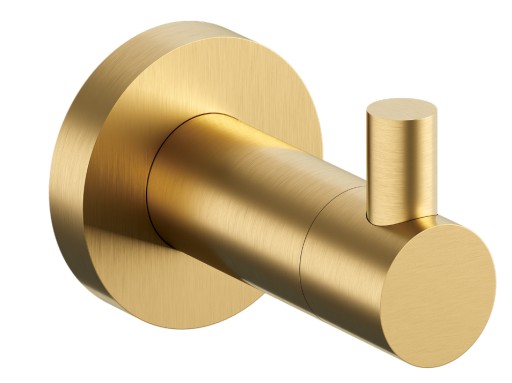 OMNIRES cârlig simplu pentru baie auriu periat MP60110GLB