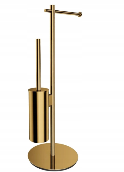 OMNIRES Modern Project suport cu perie pentru WC auriu MP60810GLB
