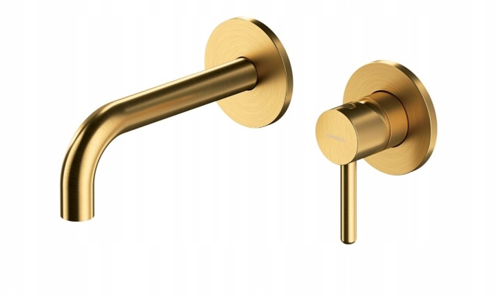 OMNIRES Y baterie lavoar încastrată, auriu periat Y1215HROGLB