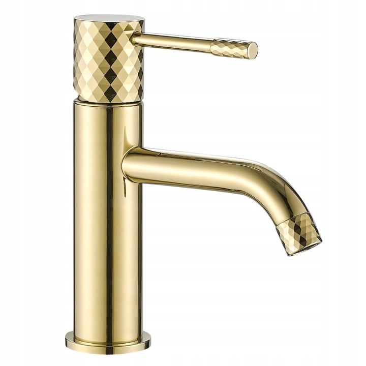 Baterie pentru lavoar REA Lungo Diamond, aurie